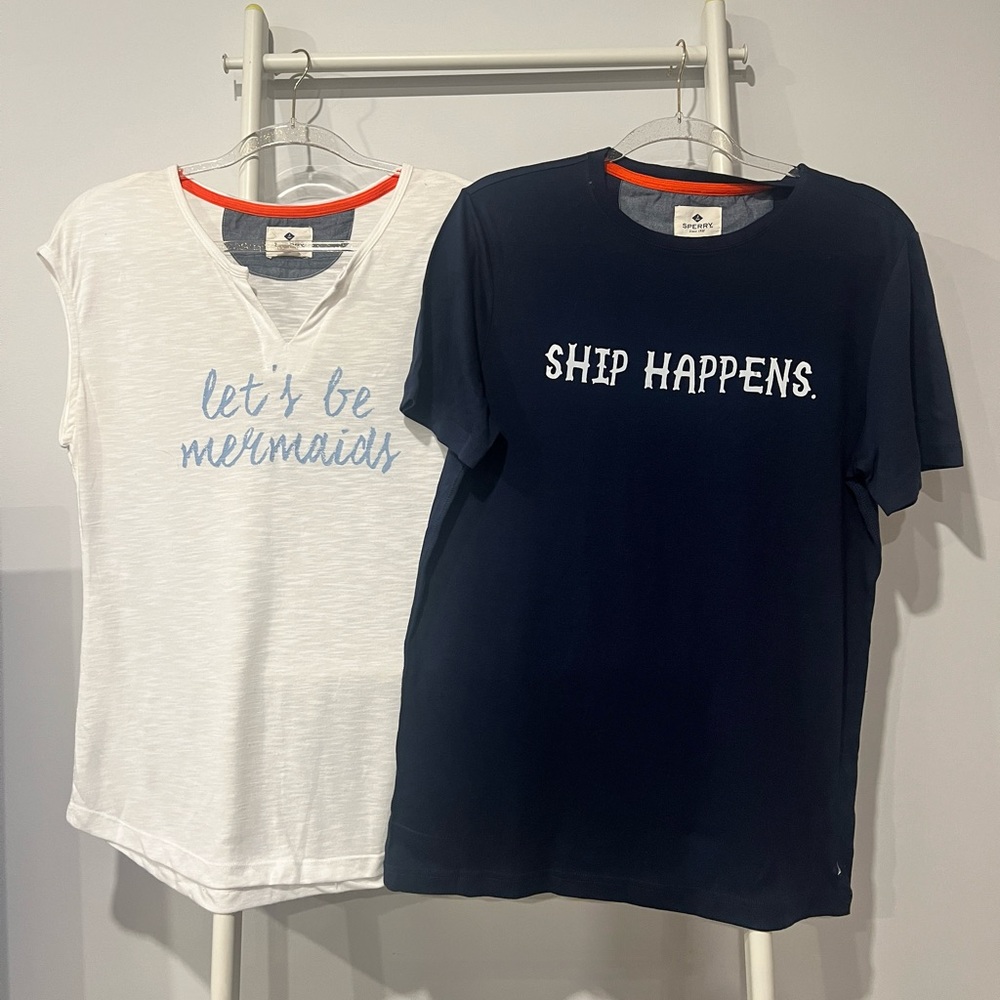 Sperry T-shirts women’s mermaid and ship‎ L&M